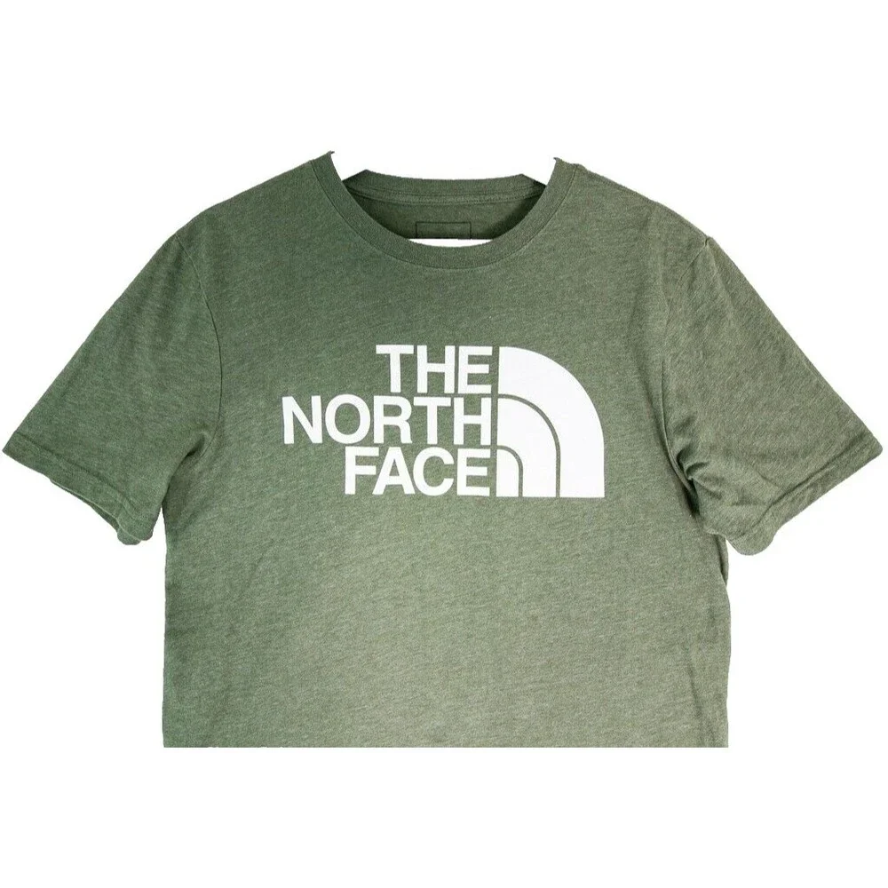 The North Face Logo Standard Fit T-Shirt Men's Size Small Olive Green